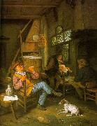Cornelis Dusart Pipe Smoker Spain oil painting reproduction